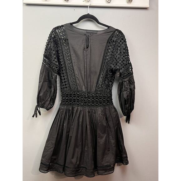 Endless Rose Dresses & Skirts - Endless Rose Black Crochet dress Womens XS‎ Whimsigoth Dark Goth Short Skater